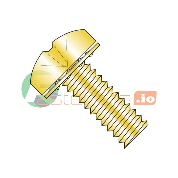 Newport Fasteners #8-32 x 3/8 in Phillips Pan Machine Screw, Zinc Yellow Steel, 10000 PK 657761 - main